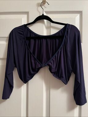 Sleevey Wonders navy jersey knit 2XL